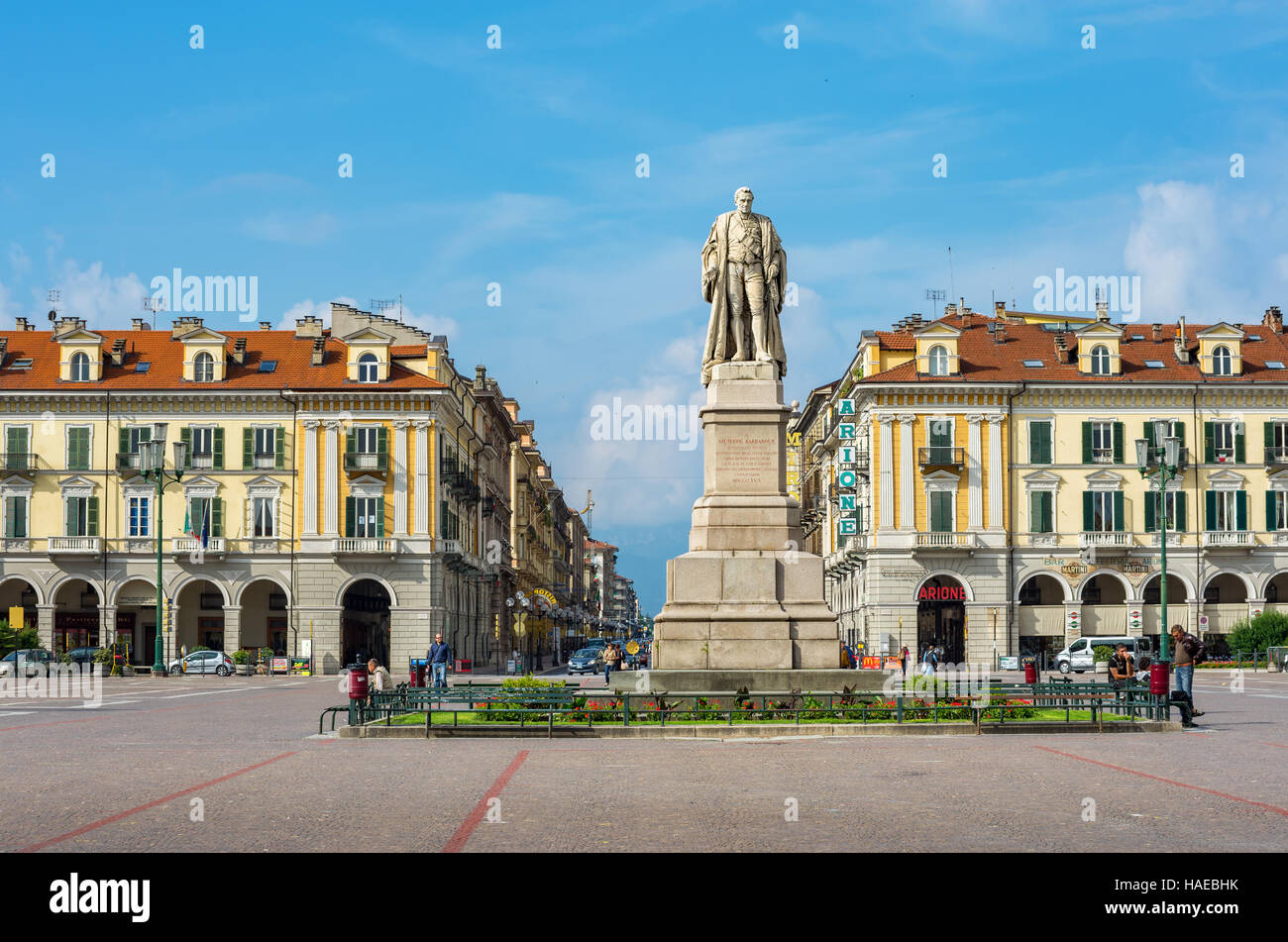 Galimberti Square. Cuneo, Piedmont, Italy Stock Photo