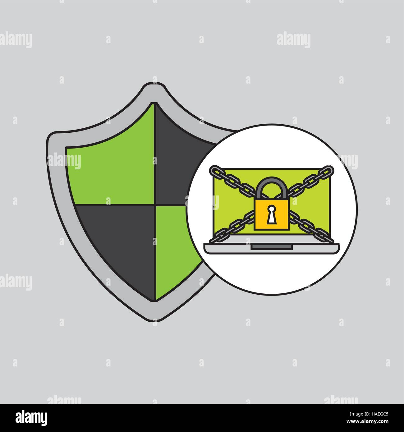 shield protection security internet technology vector illustration eps ...