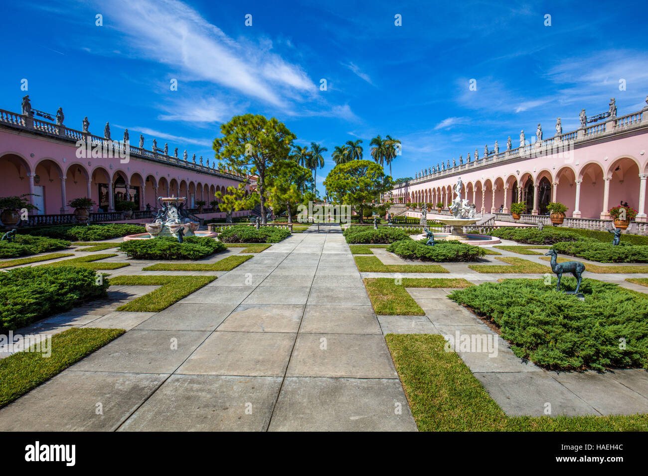 The John and Mable Ringling Museum of Art in Sarasota Florida Stock Photo