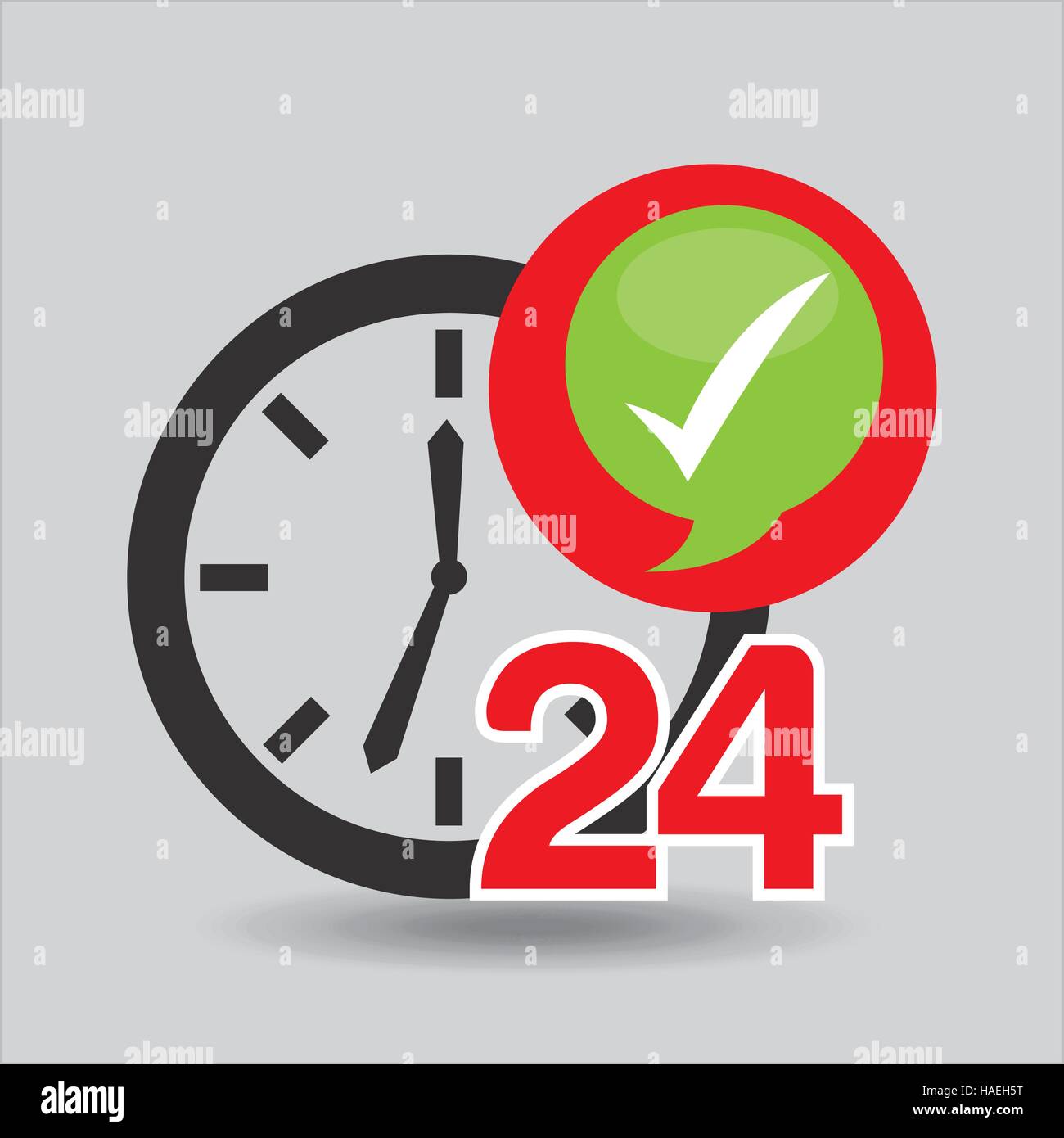 support 24 hours check in vector illustration eps 10 Stock Vector Image & Art Alamy