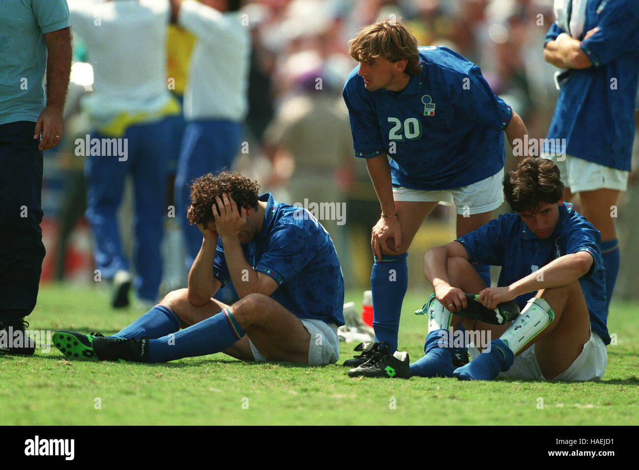 ITALY SUFFER LOSS TO BRAZIL ITALY V BRAZIL WORLD CUP FINAL 17 July 1994 Stock Photo