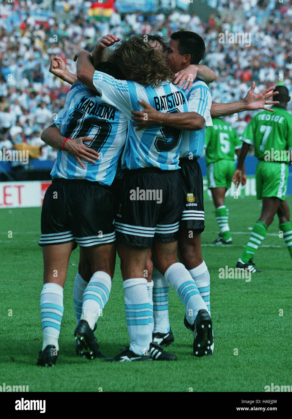 ARGENTINA CELEBRATIONS WORLD CUP 1994 22 July 1994 Stock Photo Alamy