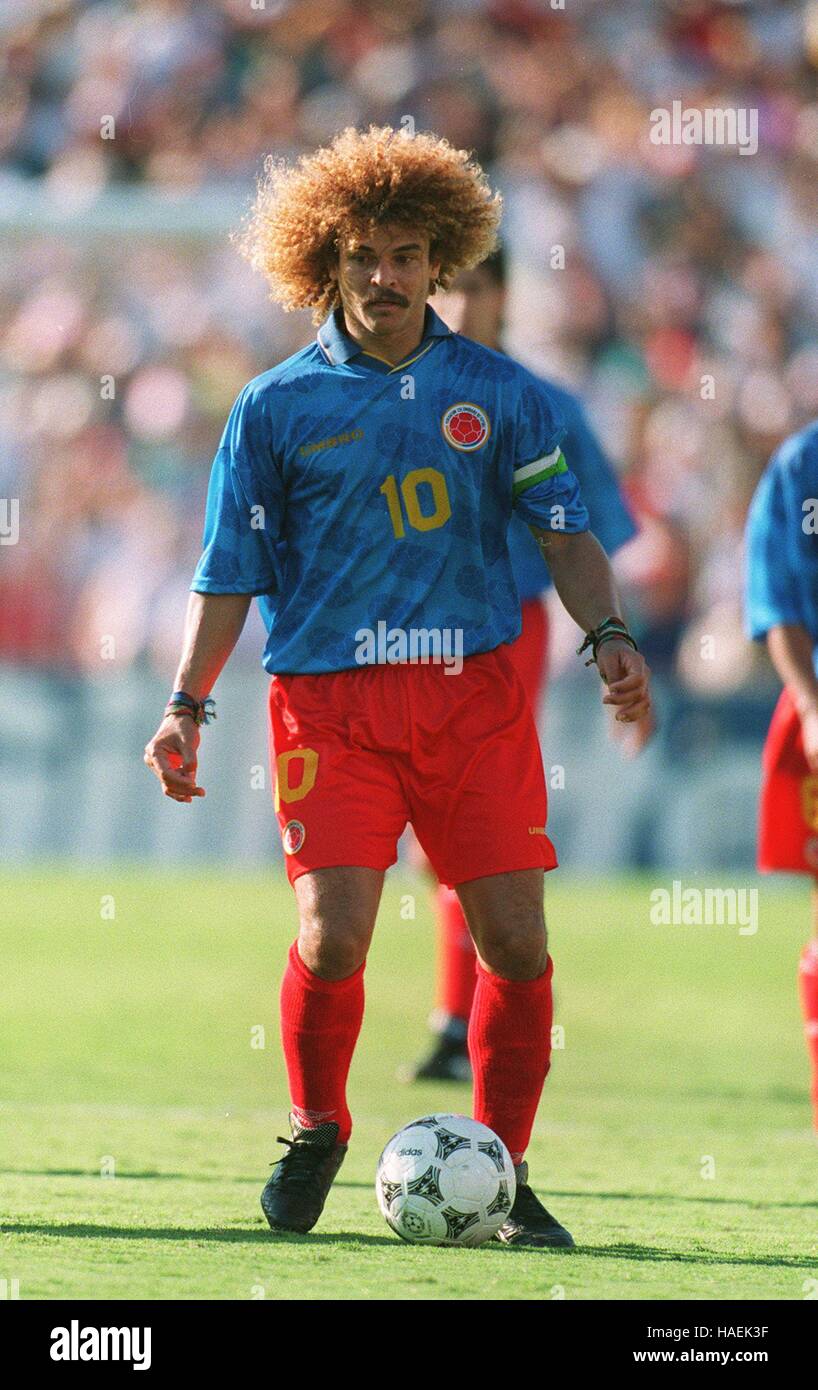 Carlos valderrama colombia atletico junior hi-res stock