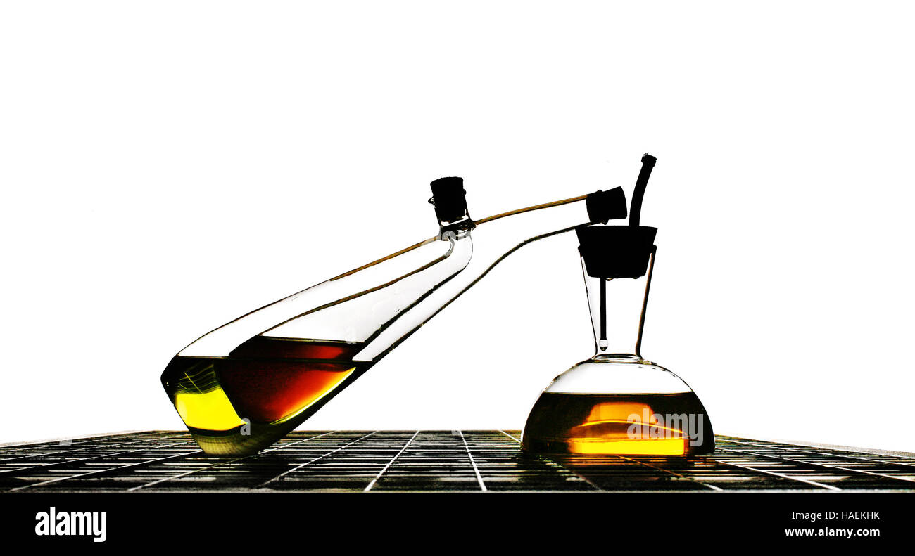 Cooking oils are seen in glass bottles Stock Photo Alamy