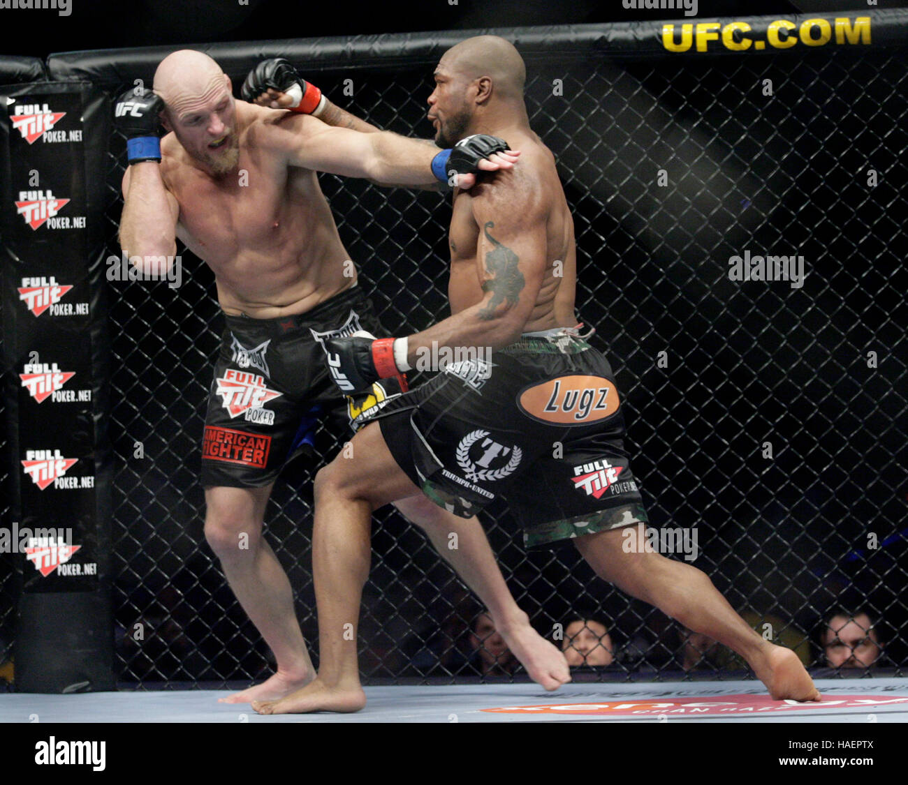 Quinton 'Rampage" Jackson, right, fights Keith Jardine during UFC 96 at