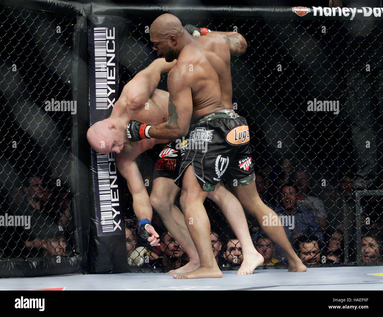 Quinton 'Rampage" Jackson, right, fights Keith Jardine during UFC 96 at