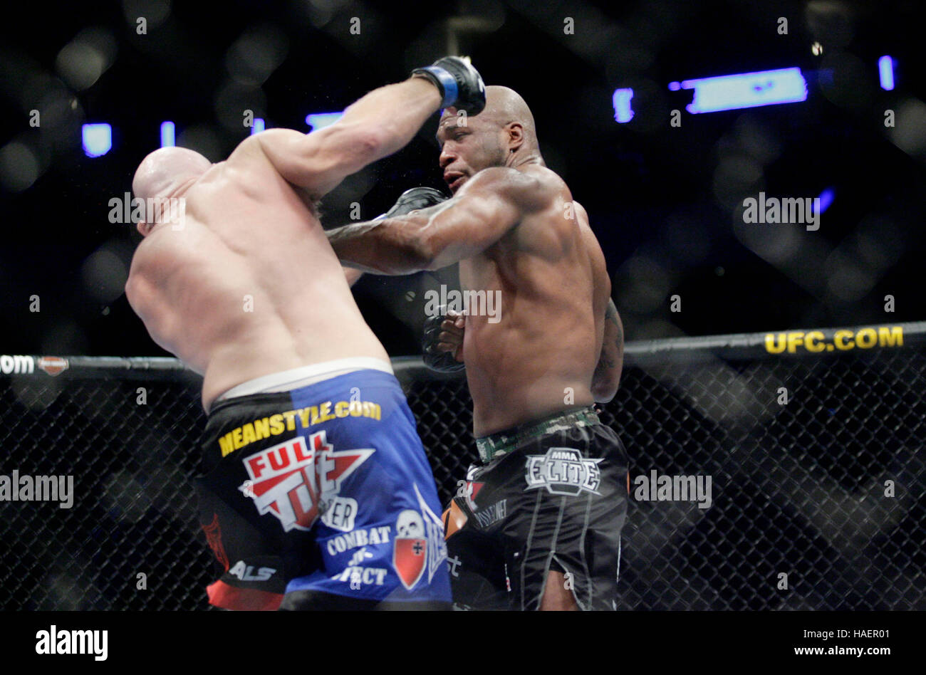 Quinton 'Rampage" Jackson, right, fights Keith Jardine during UFC 96 at