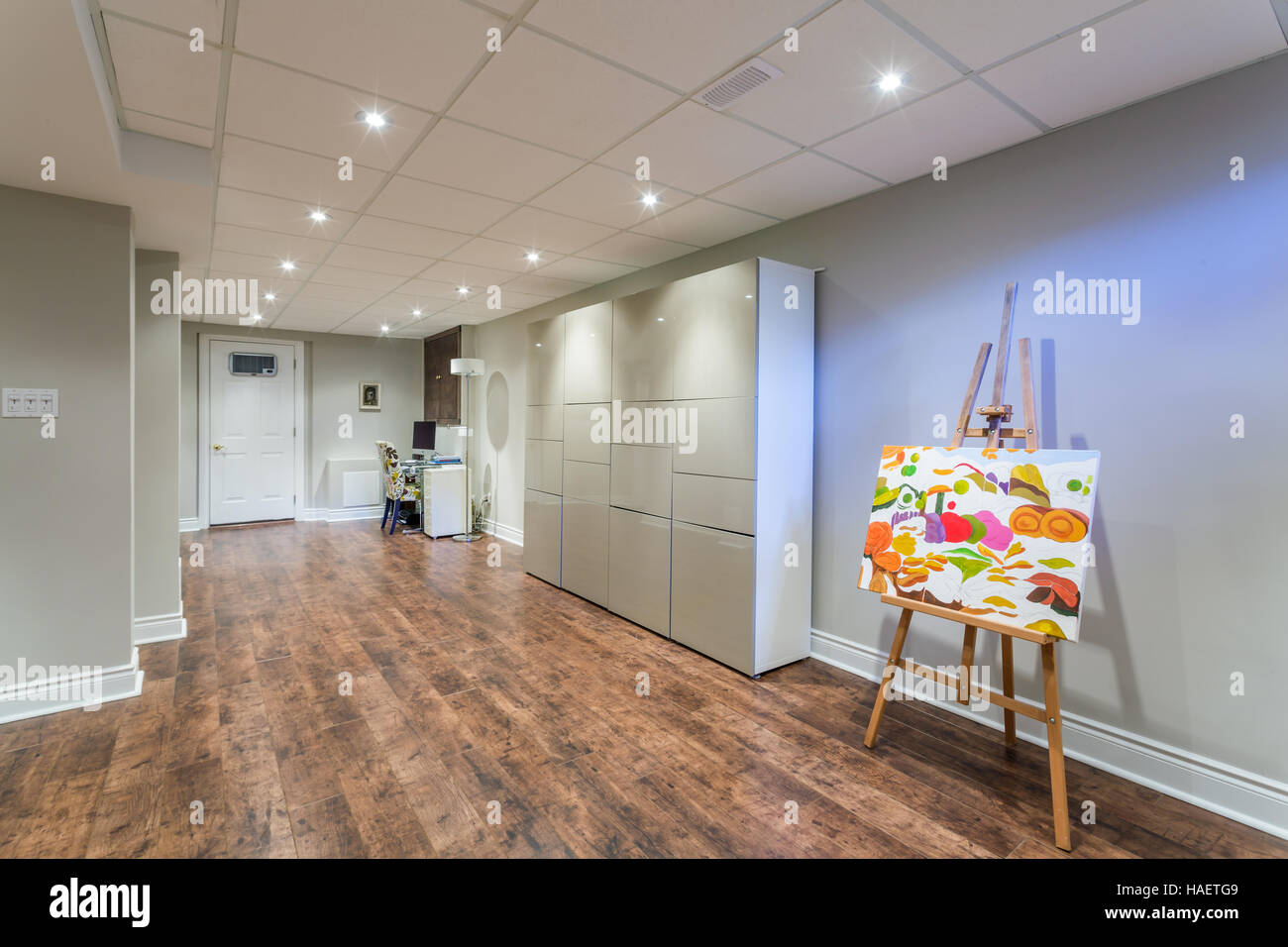 Basement Interior design Stock Photo - Alamy