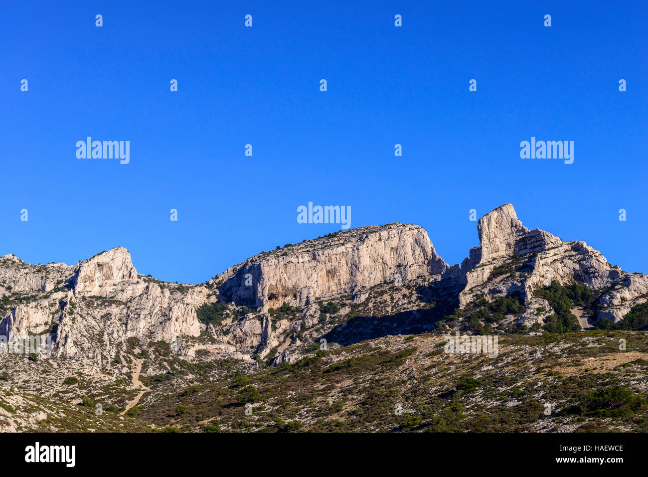 Marseille Les Goudes Bouches du Rhone 13 PACA France Europe // Ile Maire The district of Les Goudes in Marseille Bouches du Rhone 13 PACA France Europ Stock Photo