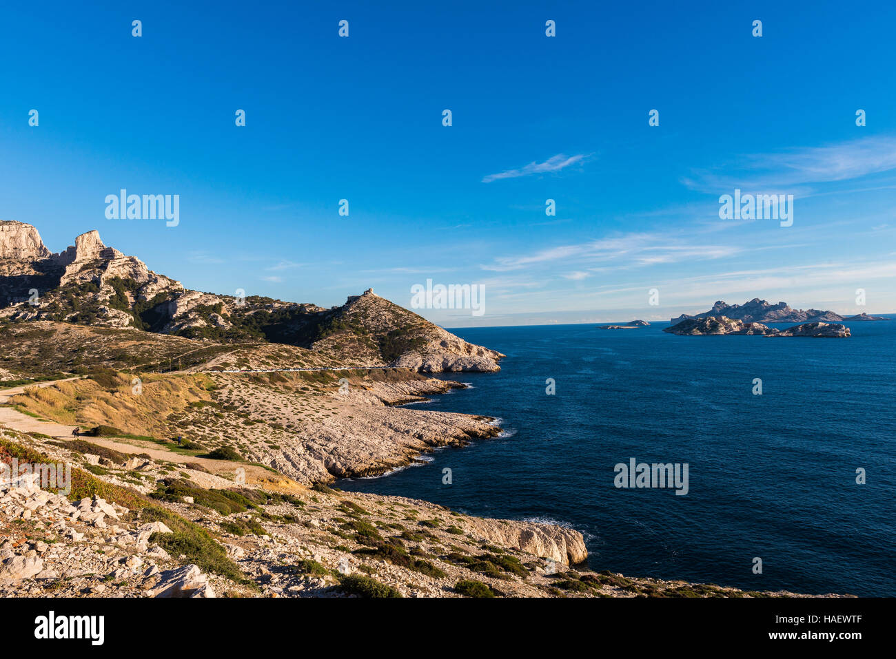 Marseille Les Goudes et Ile Riou Bouches du Rhone 13 PACA France Europe // The district of Les Goudes in Marseille Bouches du Rhone 13 PACA France Eur Stock Photo