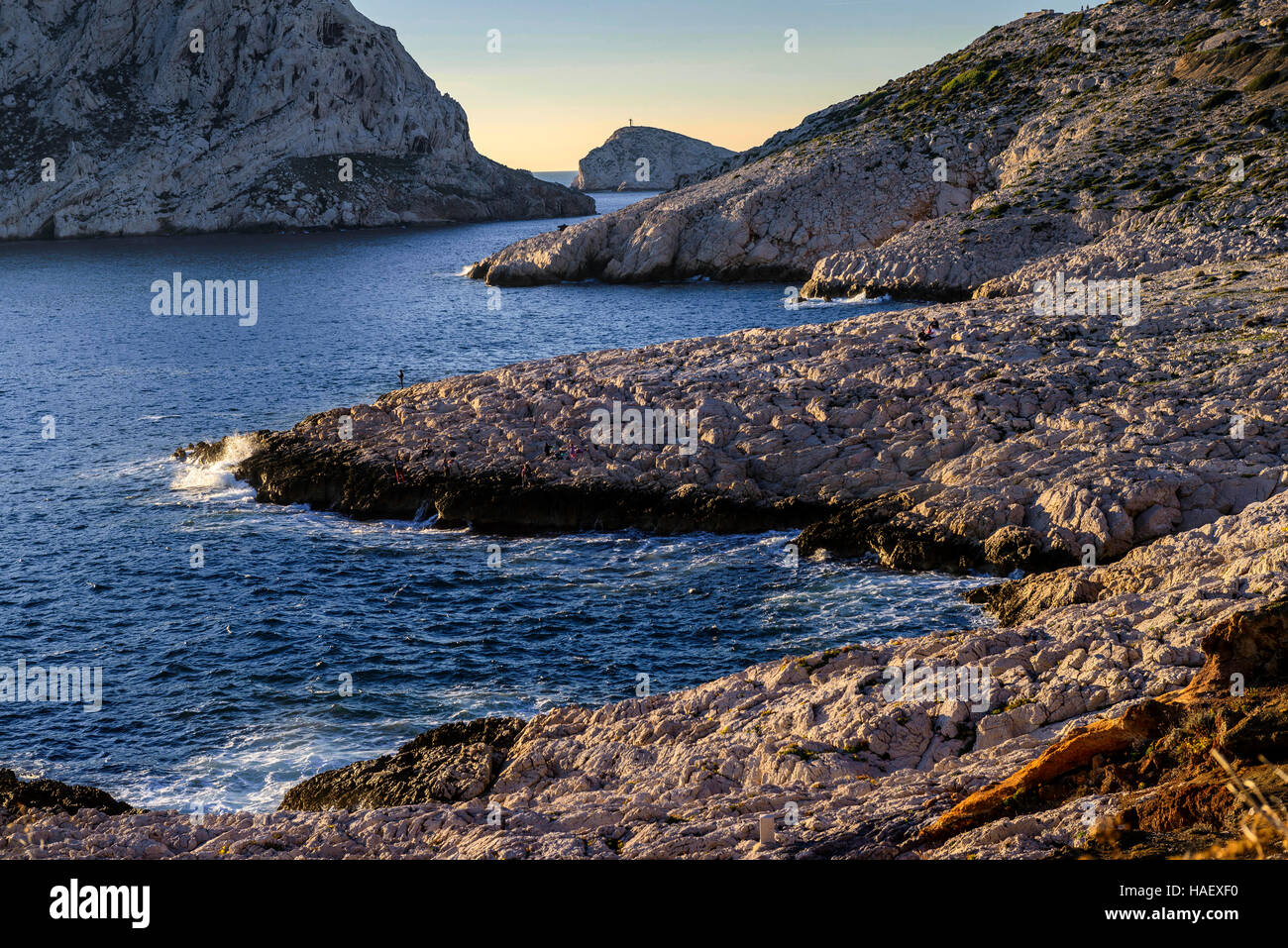 l'île Tiboulen Marseille Les Goudes Bouches du Rhone 13 PACA France Europe // Ile Maire The district of Les Goudes in Marseille Bouches du Rhone 13 PA Stock Photo