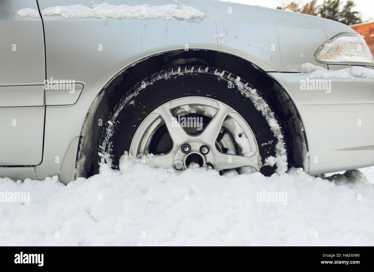 Car stuck in ice hires stock photography and images Alamy