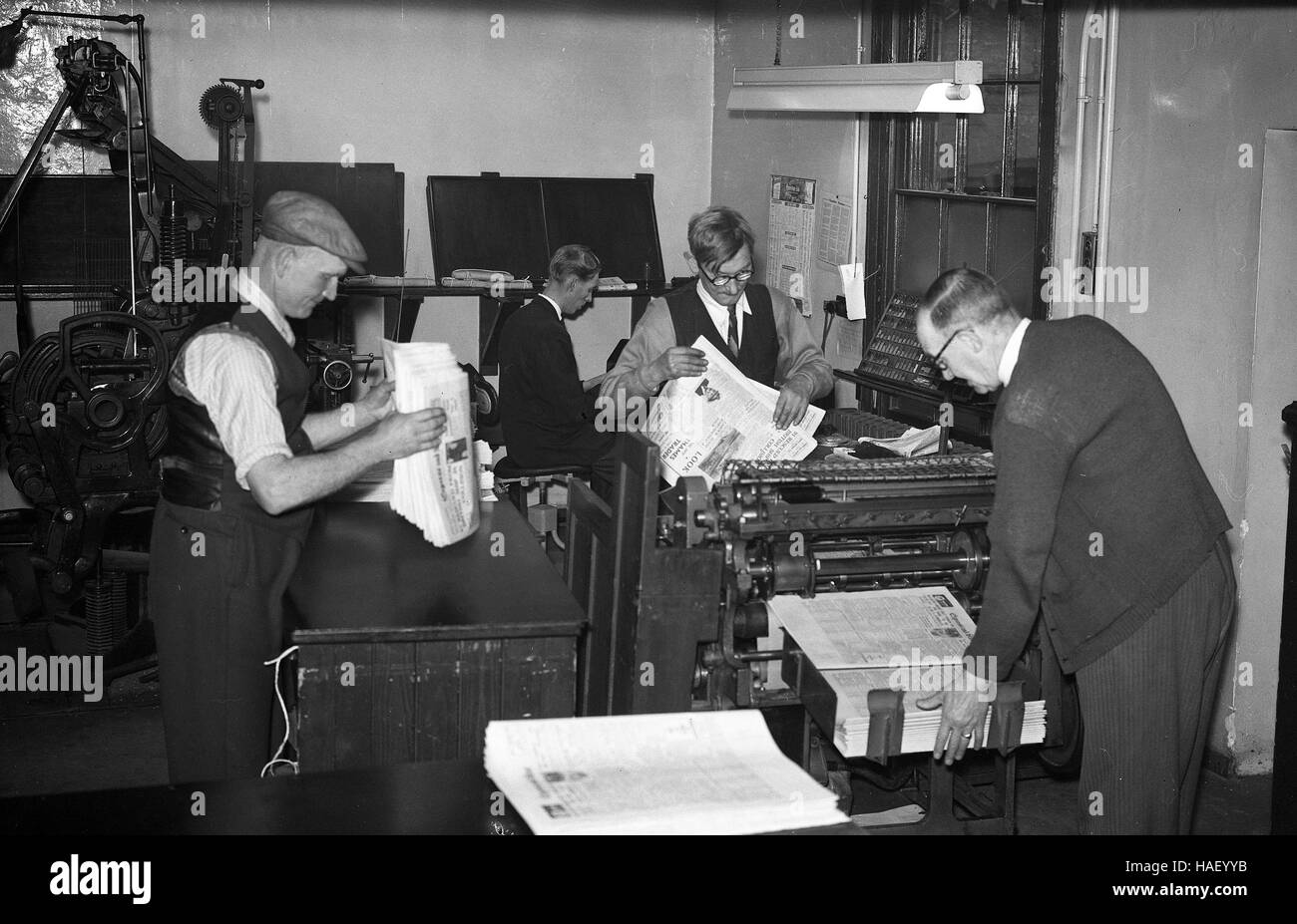 Printing press 1950s hires stock photography and images Alamy