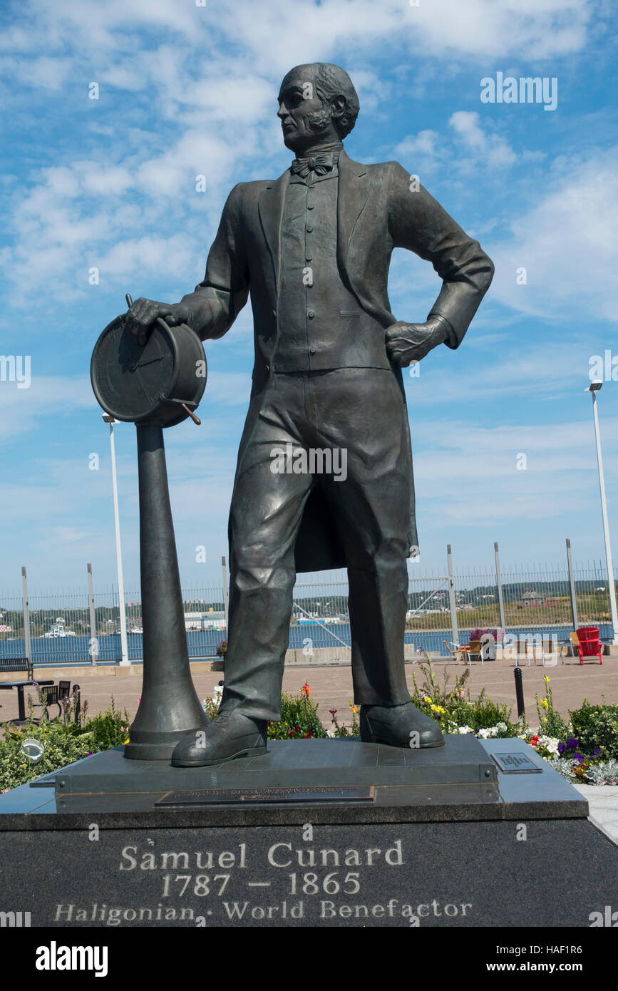 Samuel Cunard statue Halifax Nova Scotia Canada Stock Photo