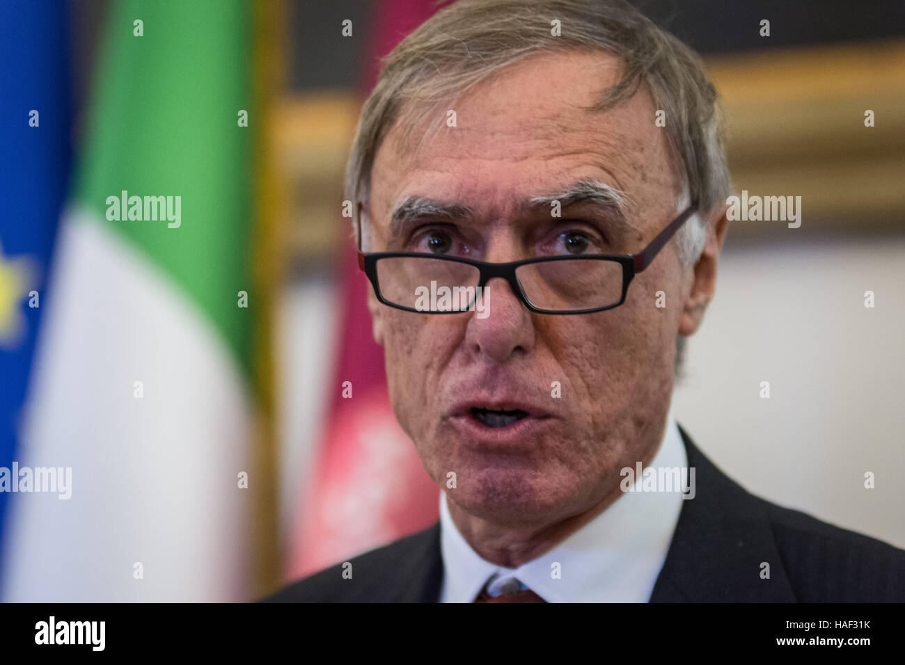 Rome, Italy. 29th Nov, 2016. Giorgio Alleva during the presentation of the 'First statistical report on the metropolitan area of Rome' at the Capitol. © Andrea Ronchini/Pacific Press/Alamy Live News Stock Photo