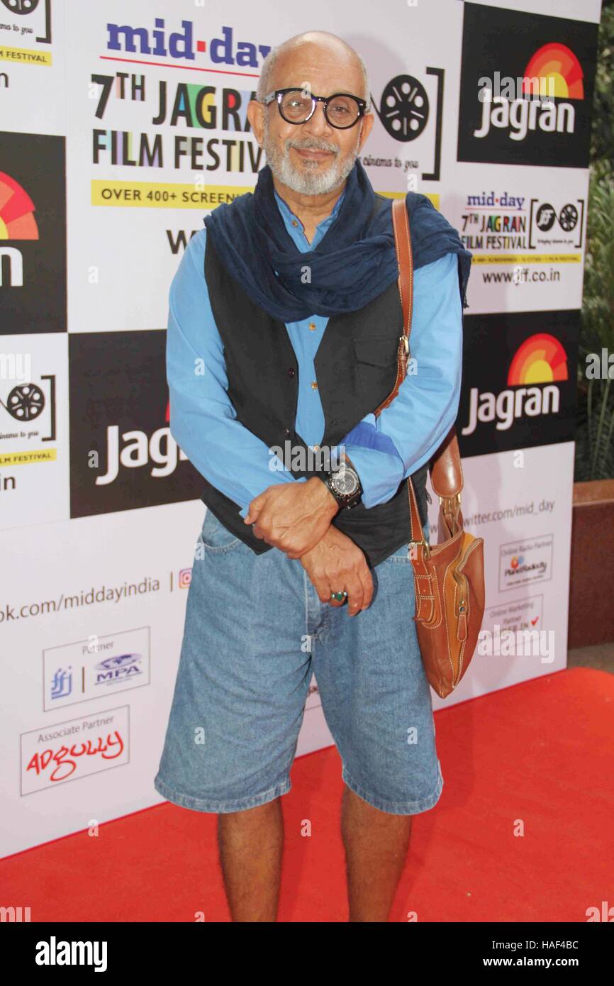 Bollywood actor Deepak Qazir during the opening ceremony of 7th Jagran Film Festival in Mumbai, India on September 26, 2016. Stock Photo