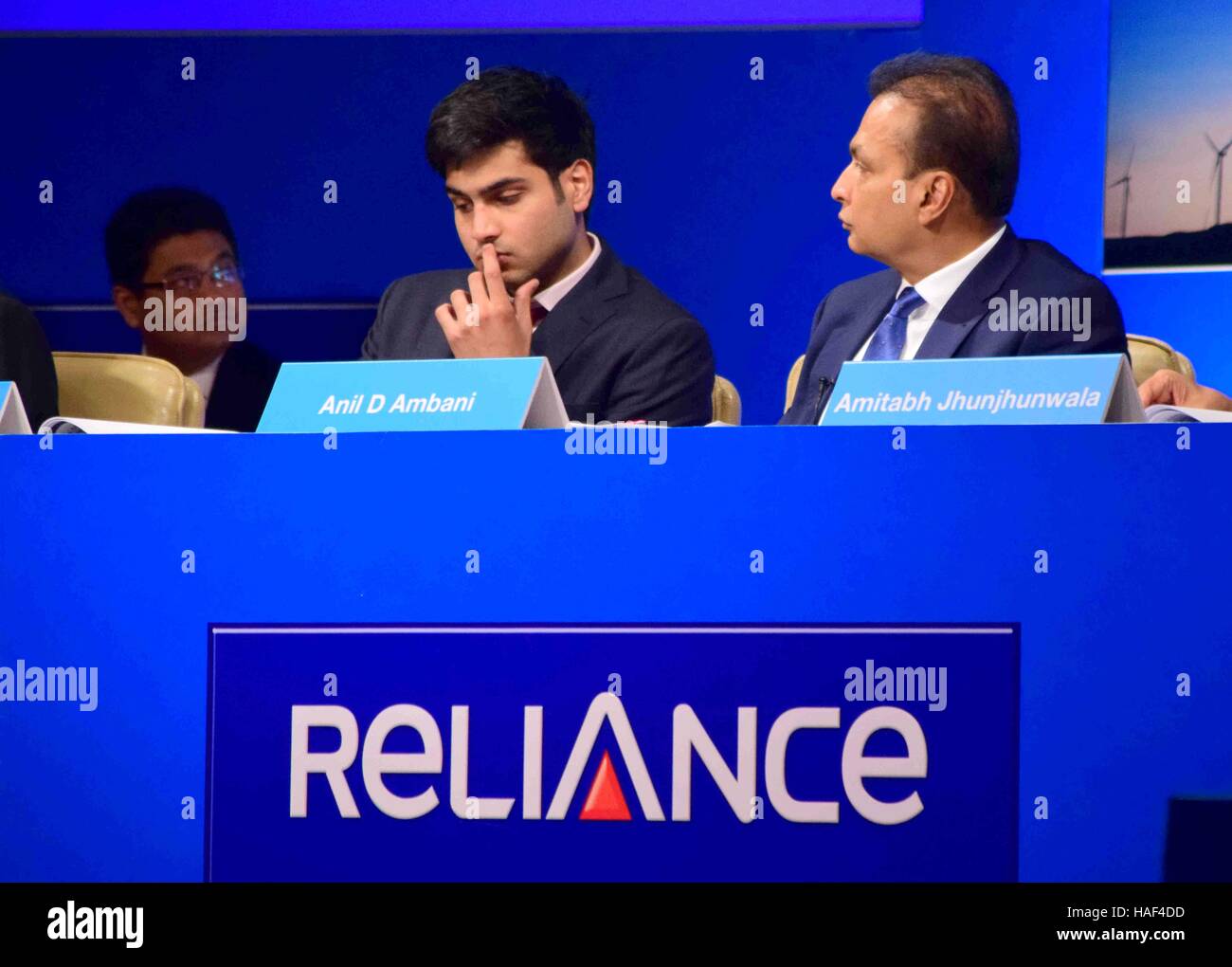 Anil Ambani, Chairman, Reliance Group and Jai Anmol Ambani, Additional Director during Reliance