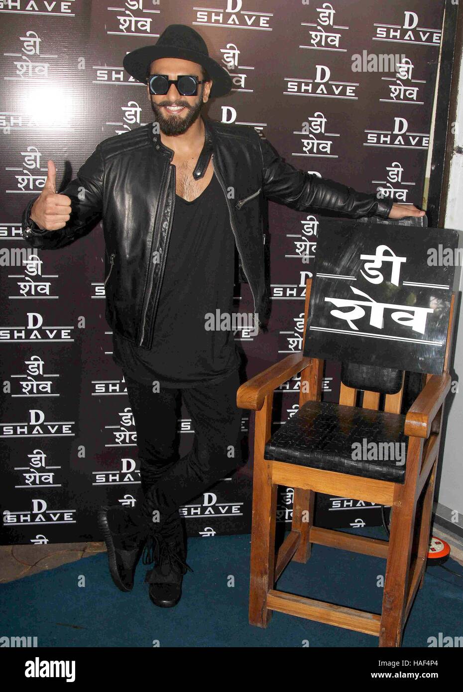 Bollywood actor Ranveer Singh during the launch of new age barber