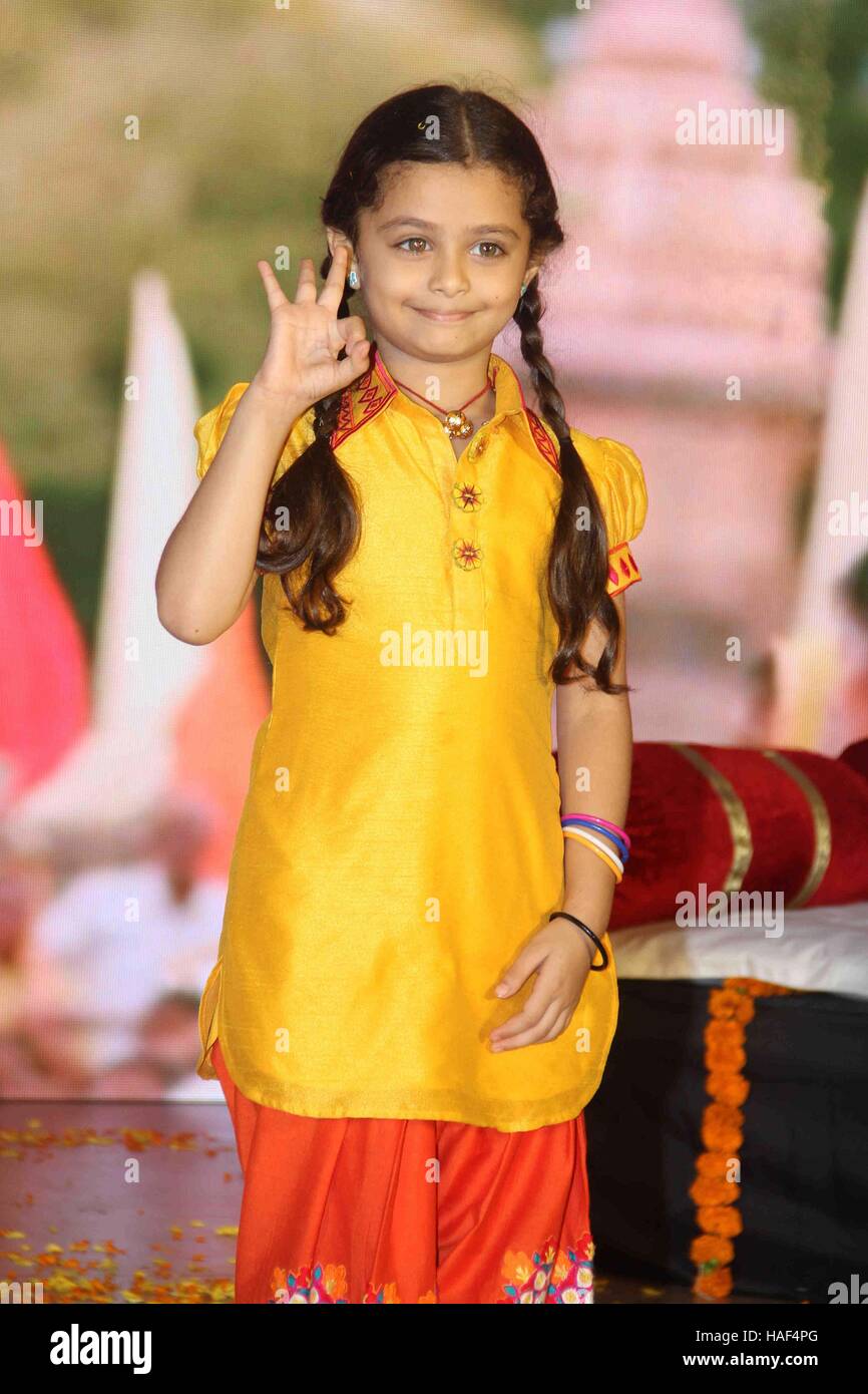 Television actor Kashvi Kothari during the launch of Colors TV new show Devanshi in Mumbai