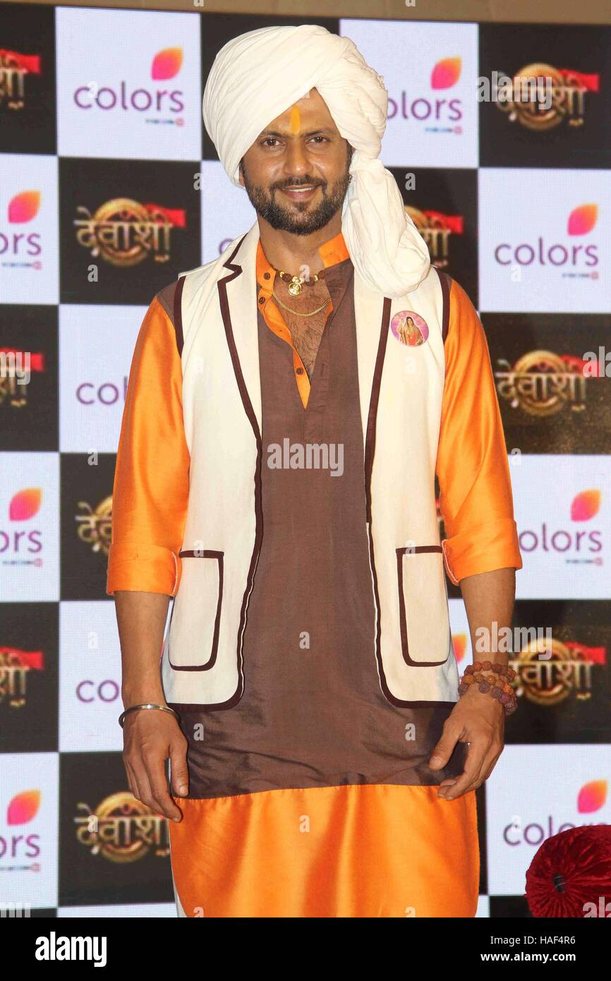 Television actor Aamir Dalvi during the launch of Colors TV new show Devanshi in Mumbai, India on September 27, 2016. Stock Photo