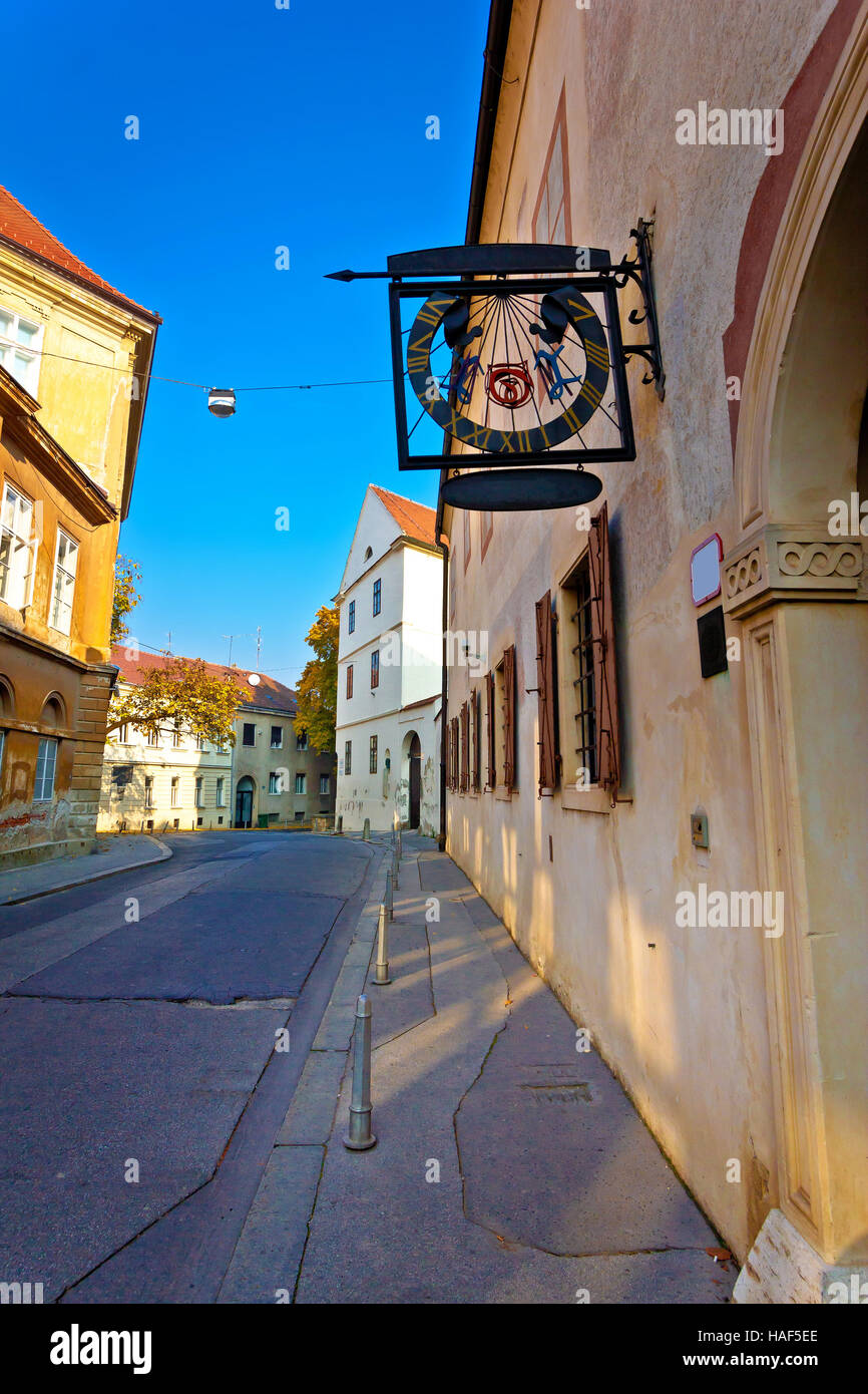Upper town square with city tower hires stock photography and images