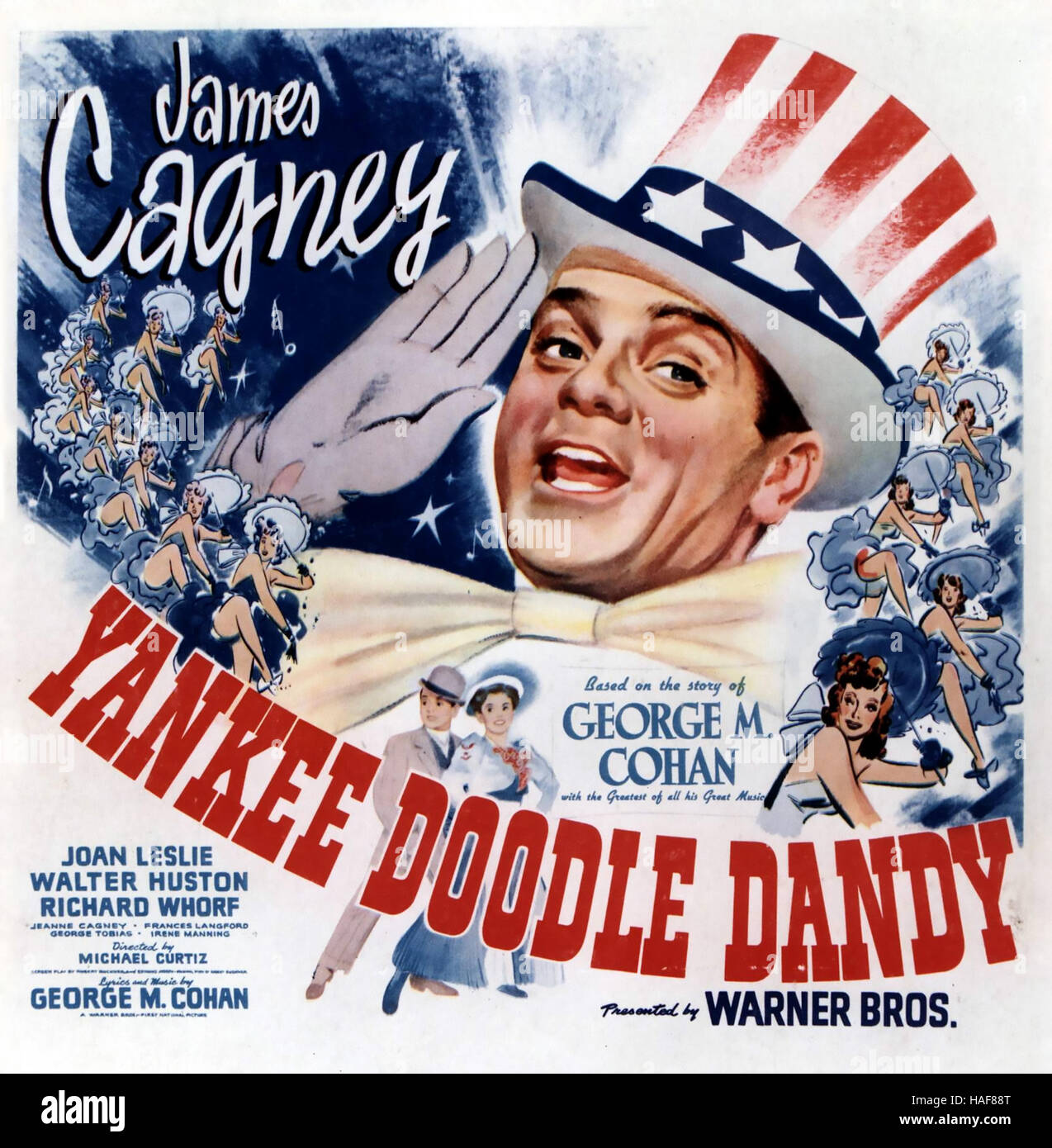 YANKEE DOODLE DANDY 1942 Warner Bros film with James Cagney Stock Photo