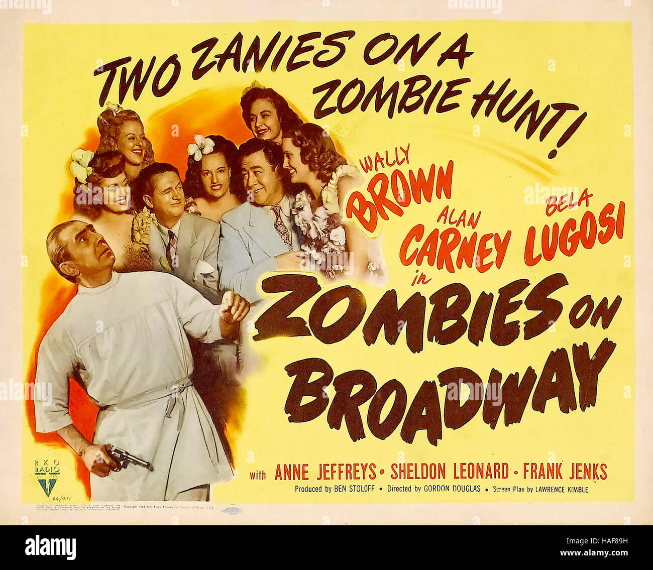 ZOMBIES ON BROADWAY 1945 RKO Radio Pictures film with Bela Lugosi Stock  Photo - Alamy