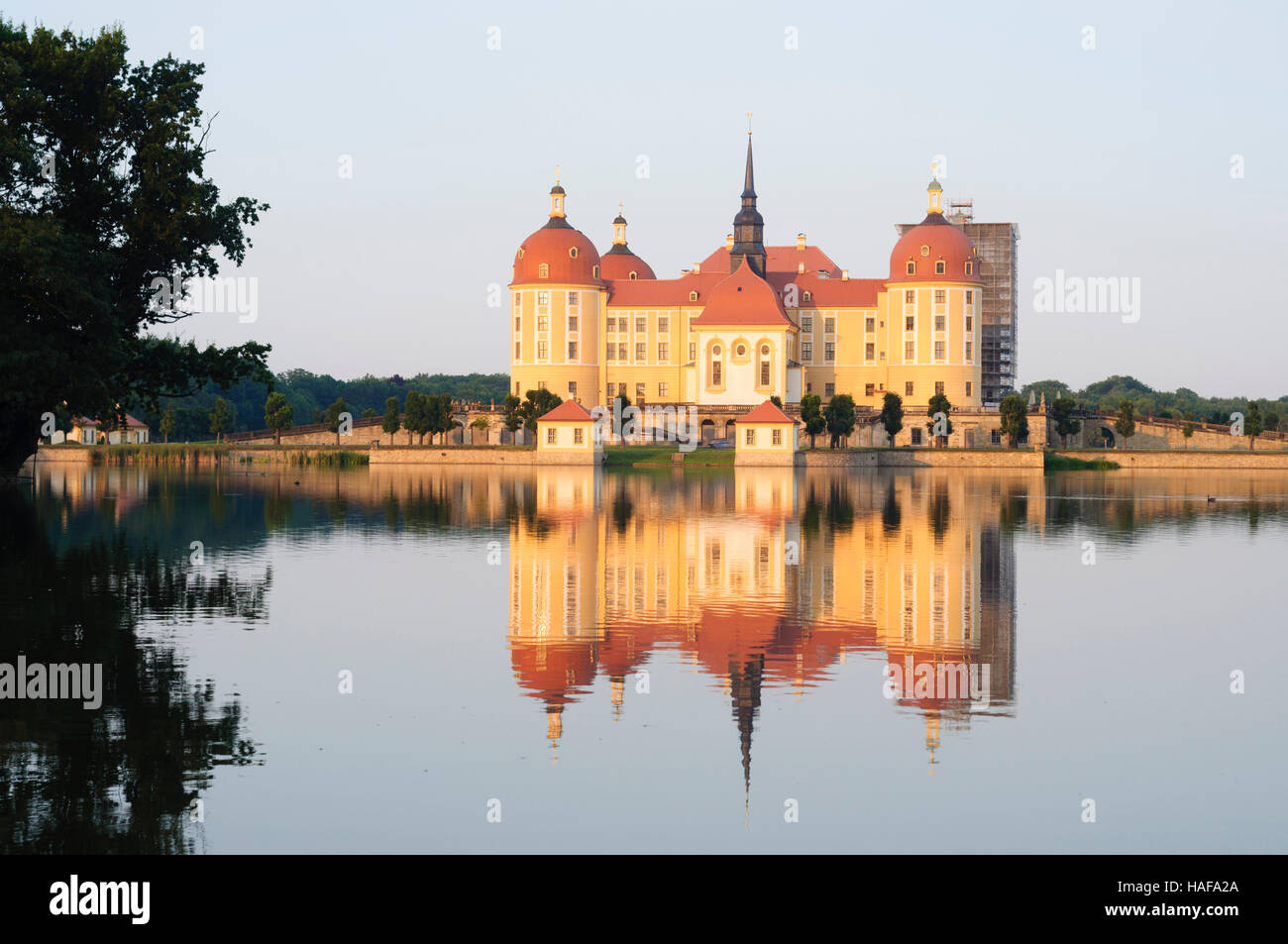 Moritzburg: castle , Sachsen, Saxony, Germany Stock Photo