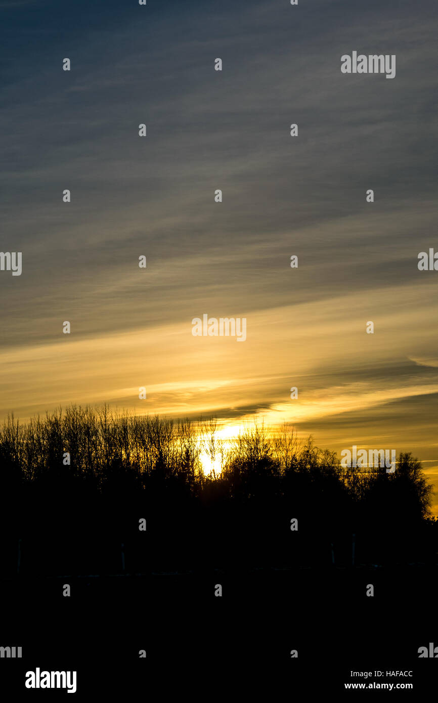Sunset in Estonia Stock Photo - Alamy