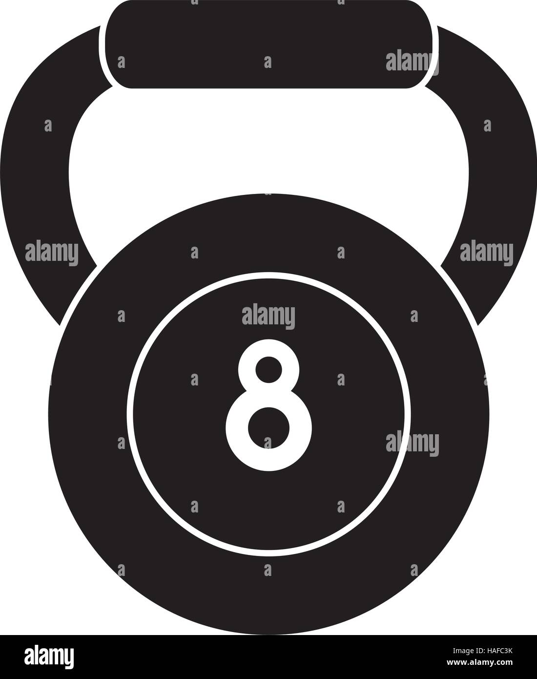 pictogram kettlebell weight fitness gym icon Stock Vector Image & Art ...