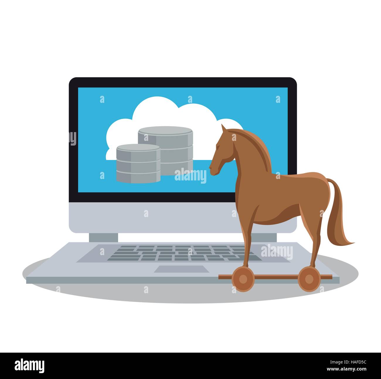 Laptop and security system design Stock Vector Image & Art - Alamy