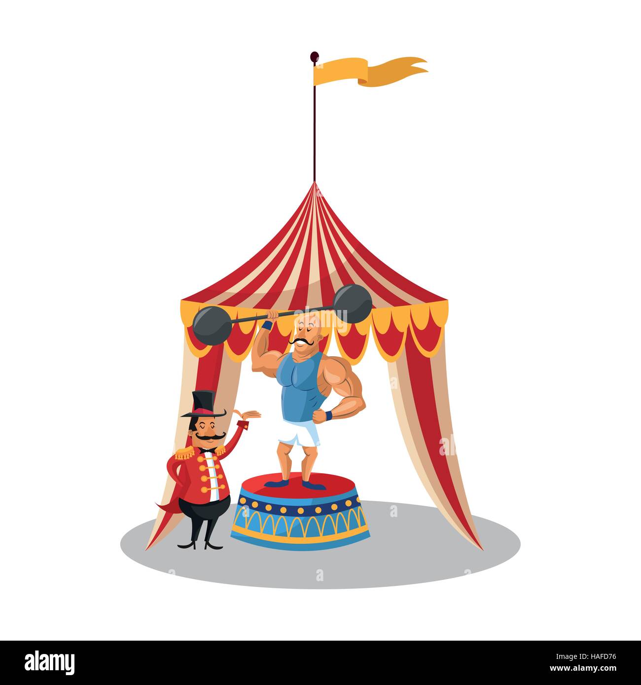 Strength man of circus and carnival design Stock Vector Image & Art - Alamy