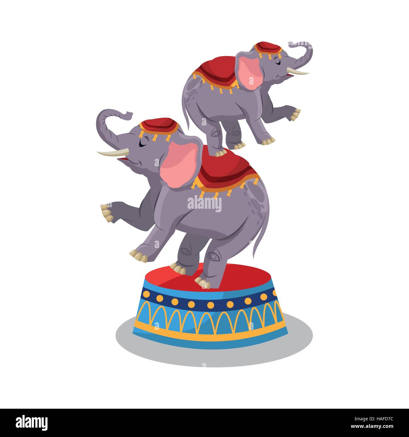 vintage circus elephant png