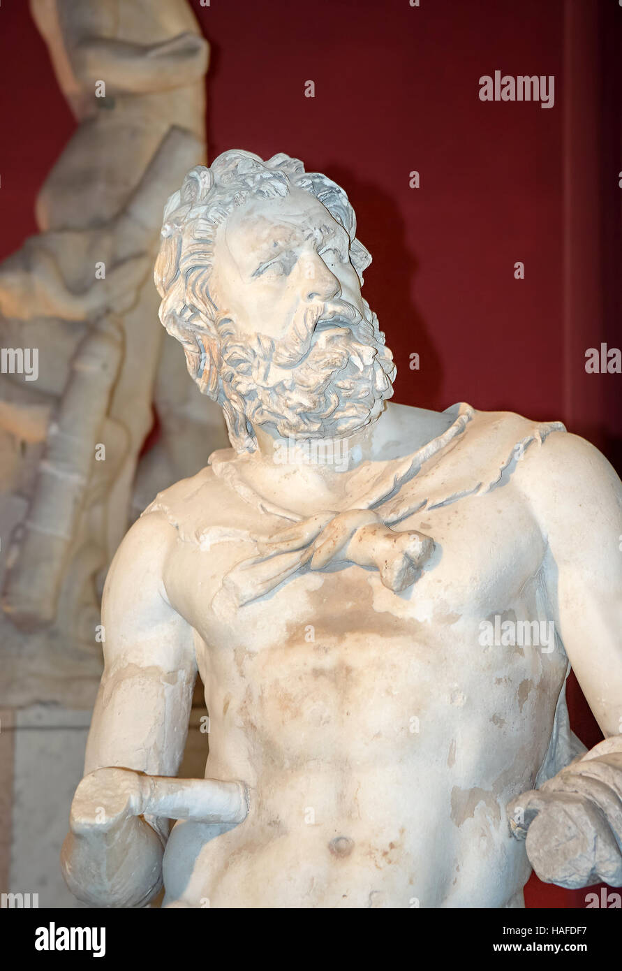26.09.2009  Statue of Roman marble statue. Jamahiriya museum, Green Square, Tripoli, Libya Stock Photo