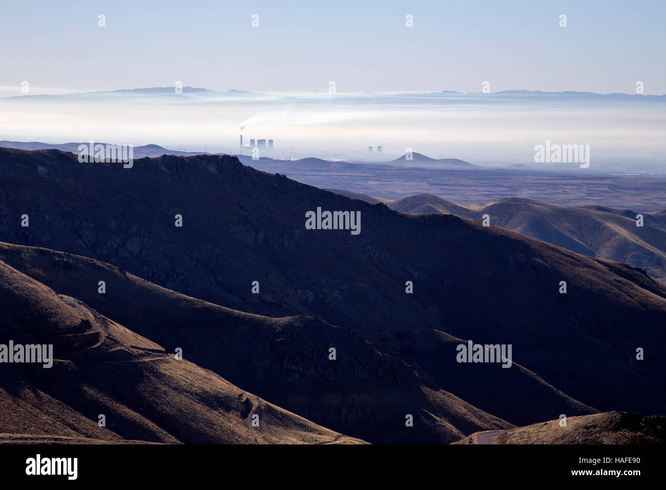 Alborz Mountains  are located in Alamut region of Iran. Stock Photo