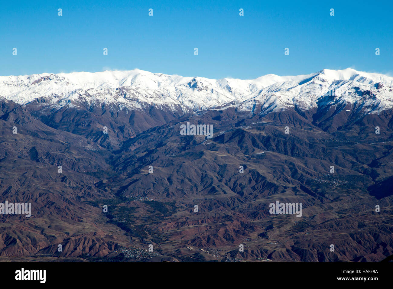Alborz Mountains  are located in Alamut region of Iran. Stock Photo