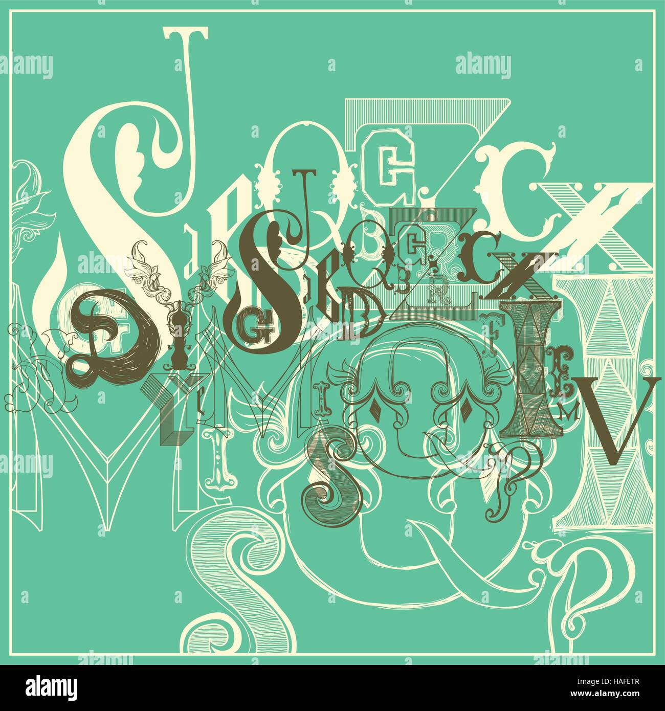 Font Composition Examples The composition of the font Stock Vector Image & Art - Alamy