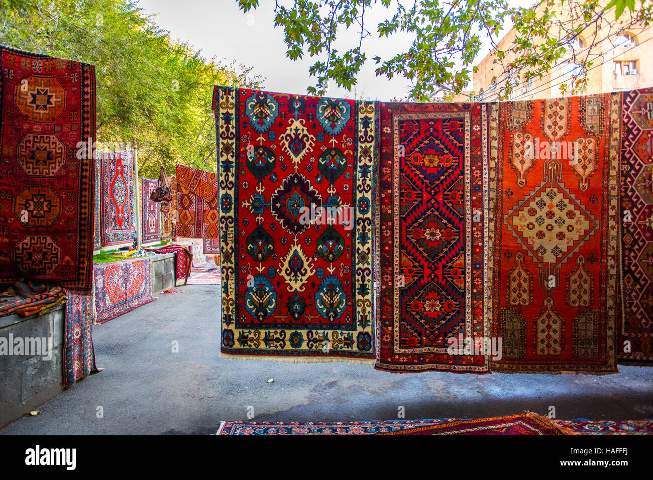 Armenian traditional carpets with traditional ornaments and patterns