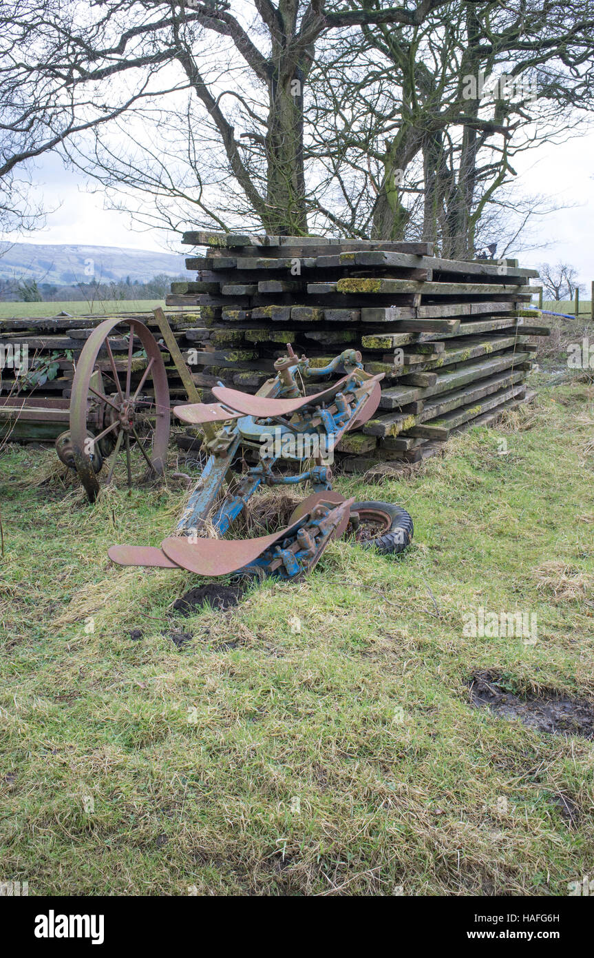 farm machinery of yesteryear Stock Photo