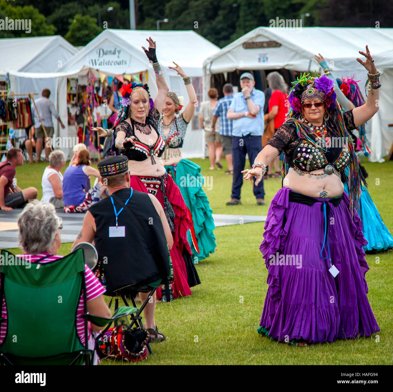 belly dancers Stock Photo