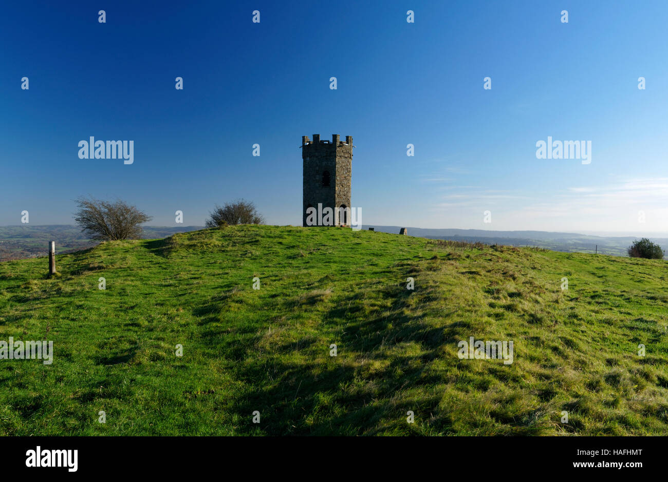 "The Folly" on hillside above Pontypool, South Wales Stock Photo Alamy