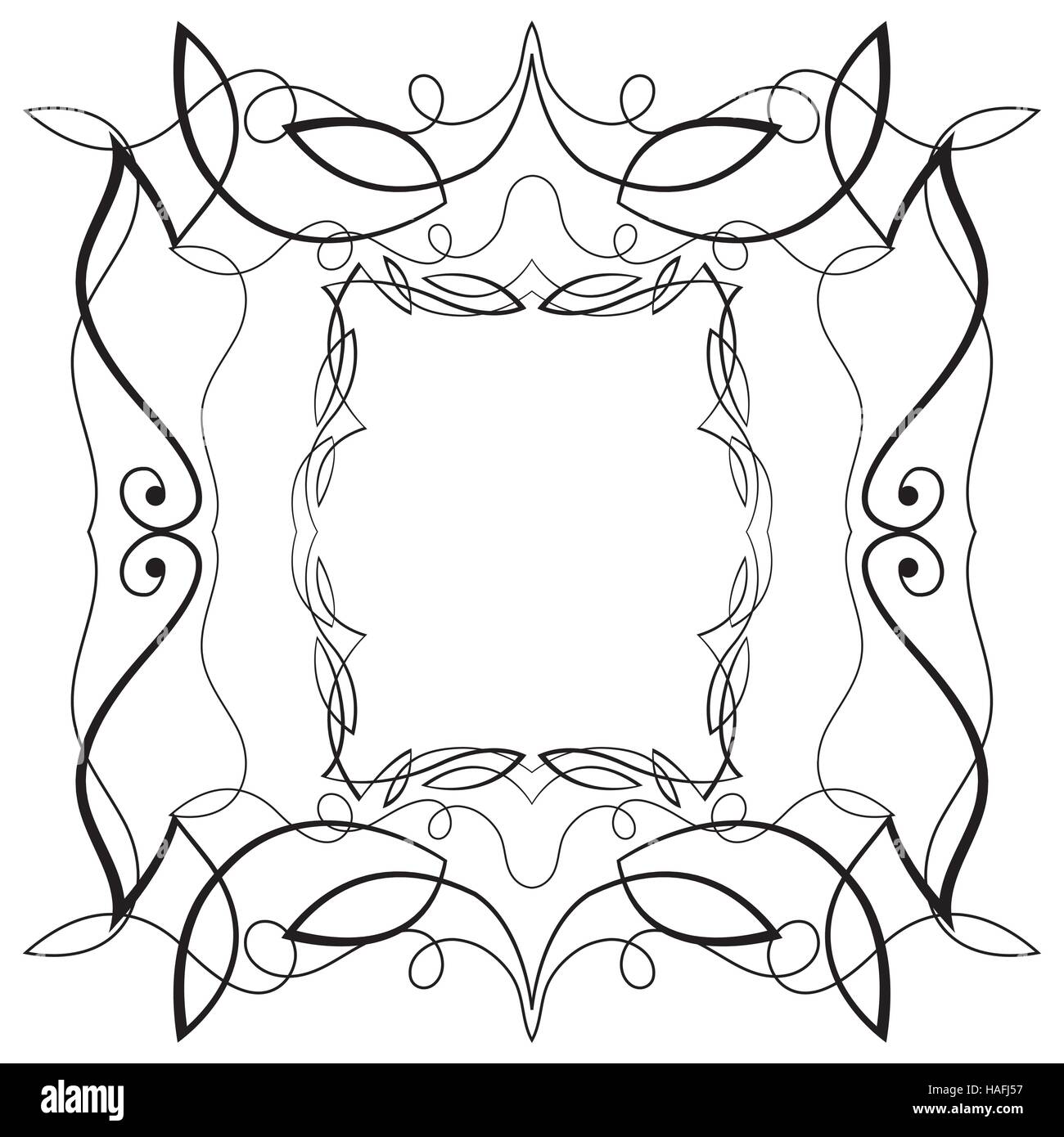 Set of elements vintage frame Stock Vector Image & Art - Alamy