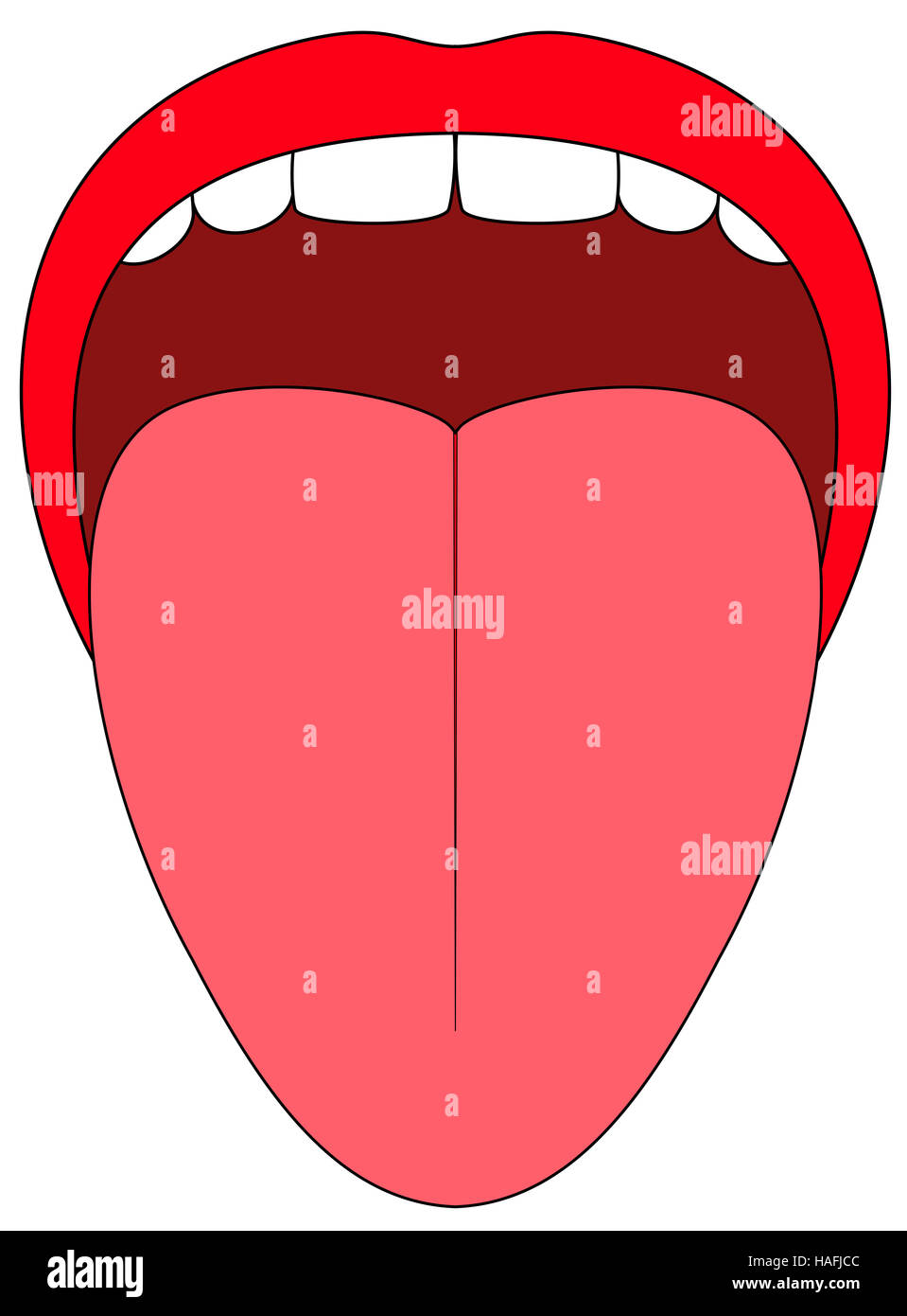 Tongue out cartoon hi-res stock photography and images - Alamy