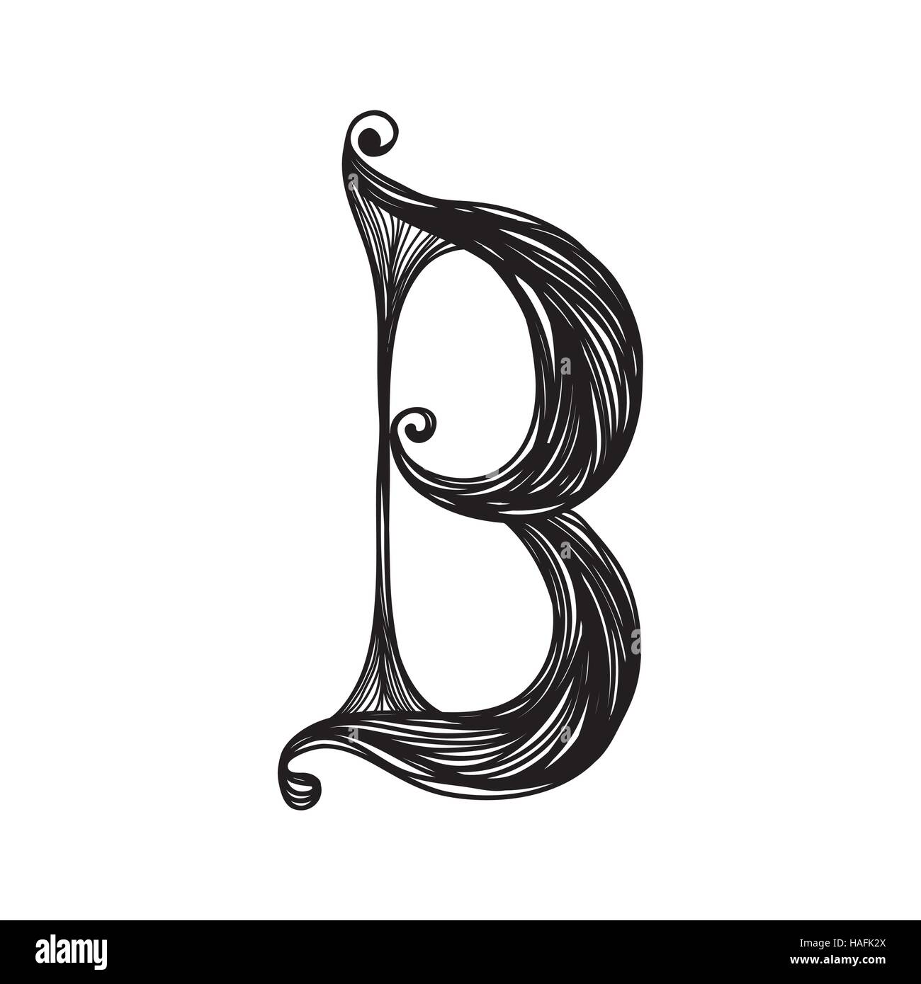 The vintage style letter B Stock Vector Image & Art Alamy