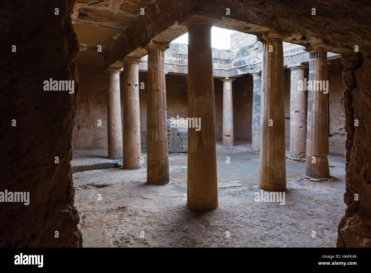 Tombs of the Kings, Paphos, Cyprus Stock Photo