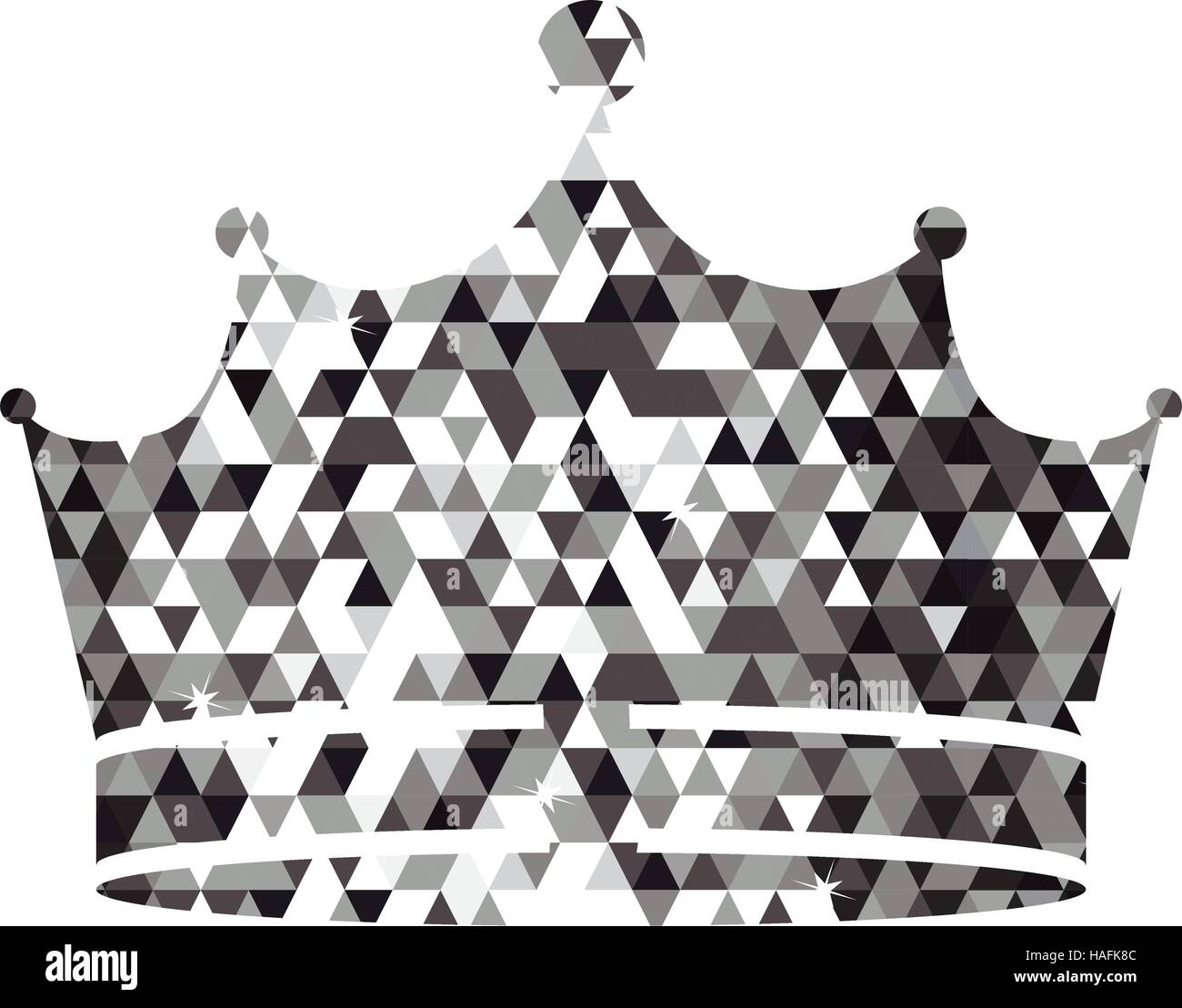 Crown icon. Royal king queen and luxury theme. Isolated design. Vector ...