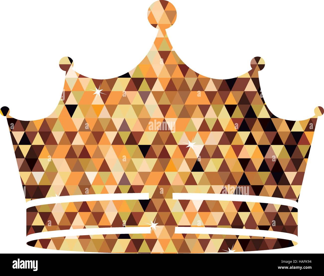 Crown icon. Royal king queen and luxury theme. Isolated design. Vector ...