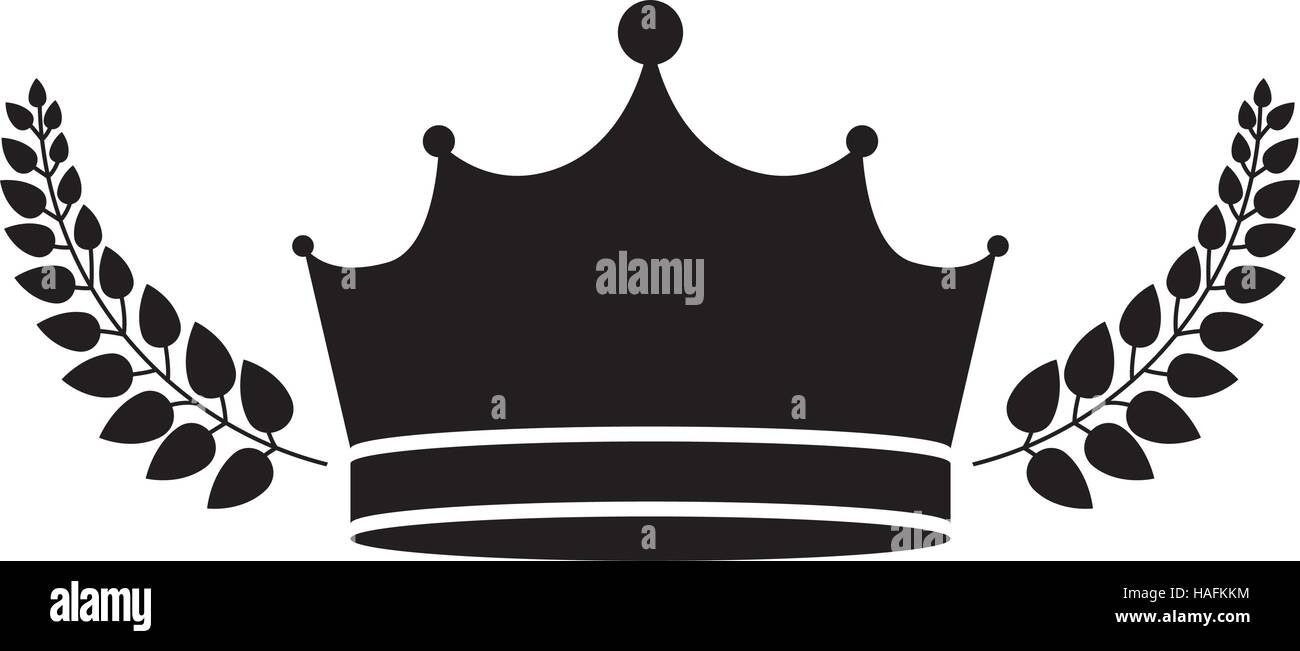 Crown icon. Royal king queen and luxury theme. Isolated design. Vector ...