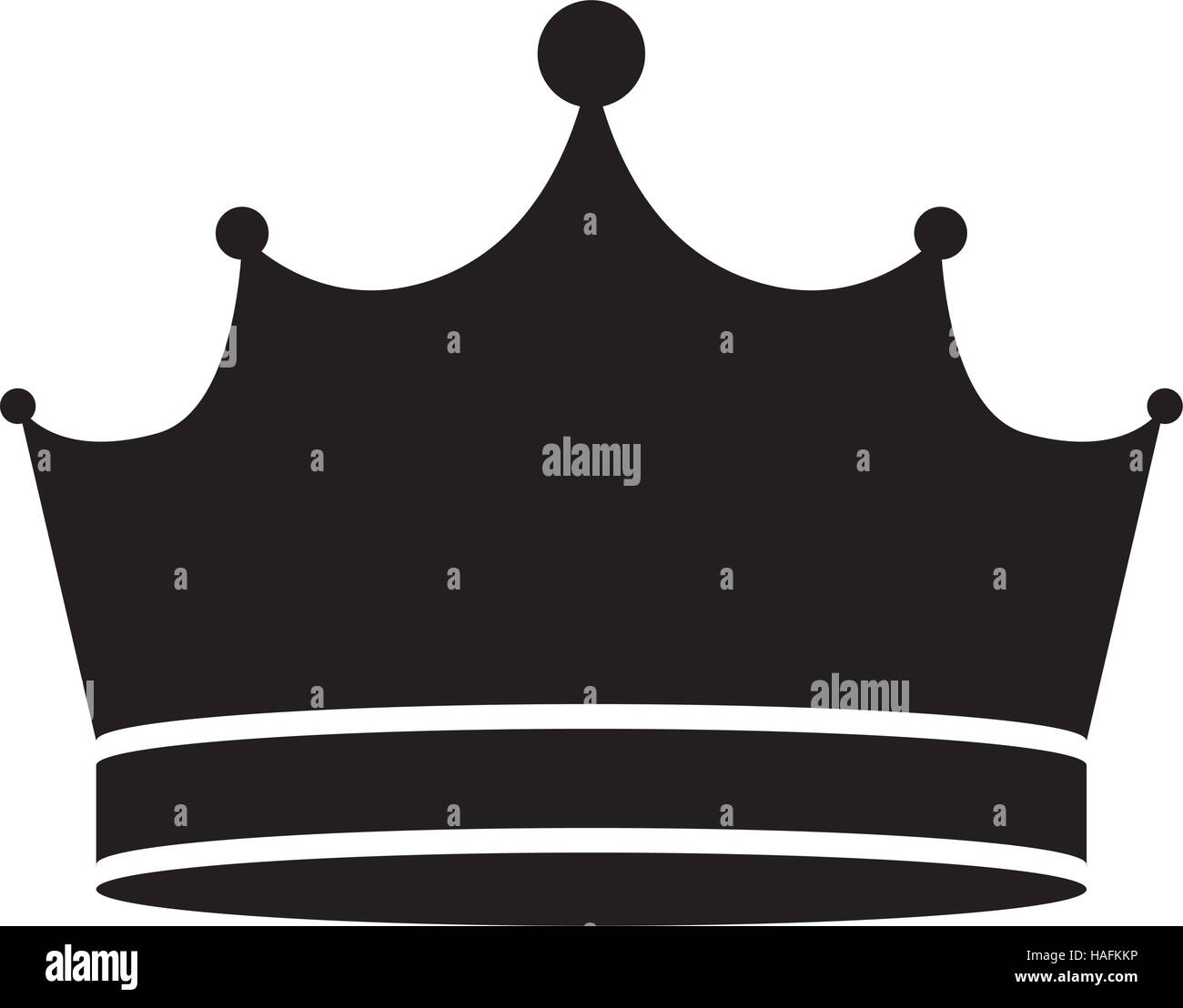Crown icon. Royal king queen and luxury theme. Isolated design. Vector ...