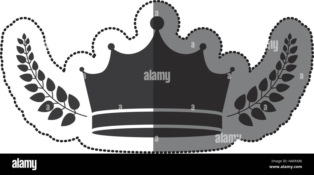 Crown icon. Royal king queen and luxury theme. Isolated design. Vector ...